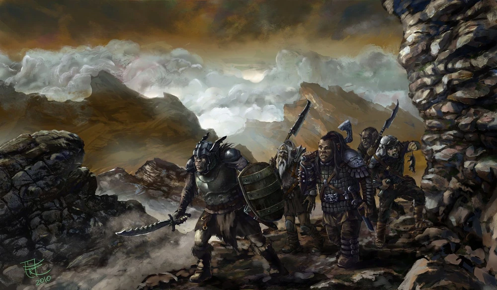 orcs in mountains